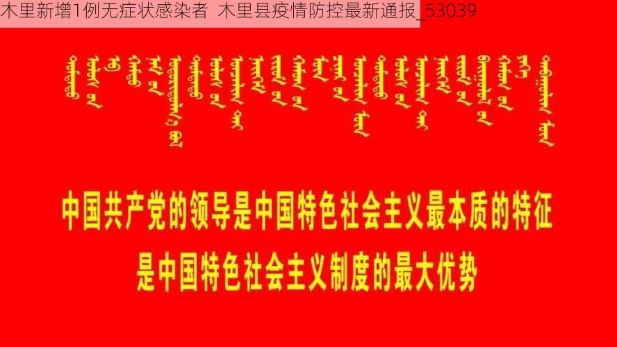 木里新增1例无症状感染者 木里县疫情防控最新通报_53039