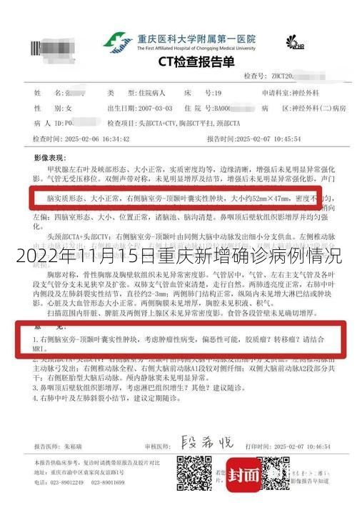 2022年11月15日重庆新增确诊病例情况