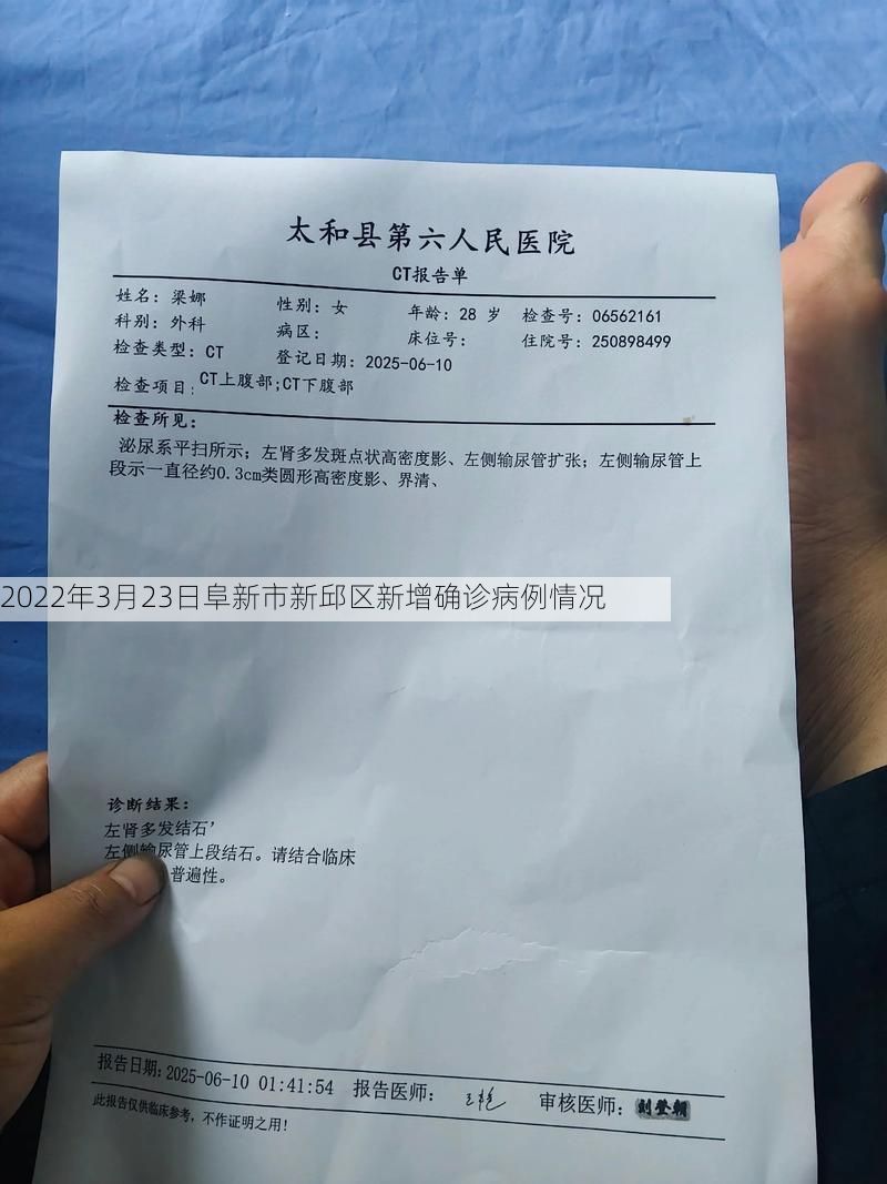 2022年3月23日阜新市新邱区新增确诊病例情况