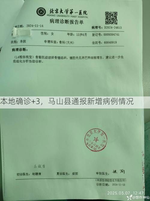 本地确诊+3，马山县通报新增病例情况