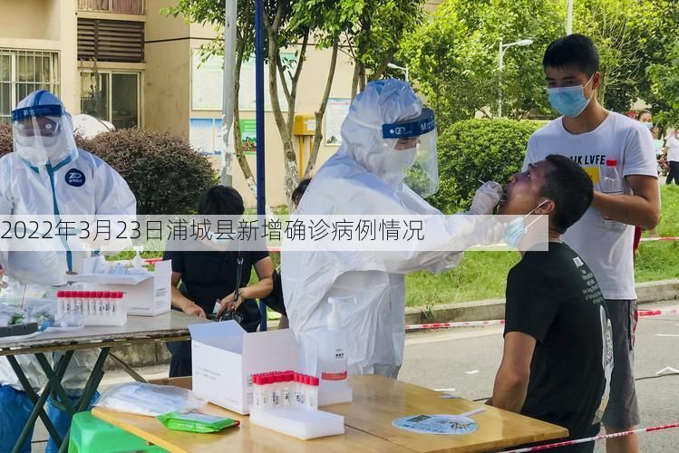 2022年3月23日浦城县新增确诊病例情况