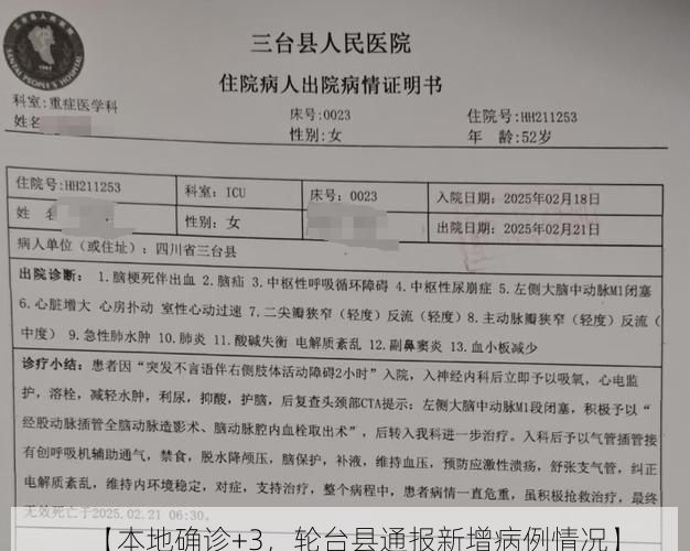 【本地确诊+3，轮台县通报新增病例情况】