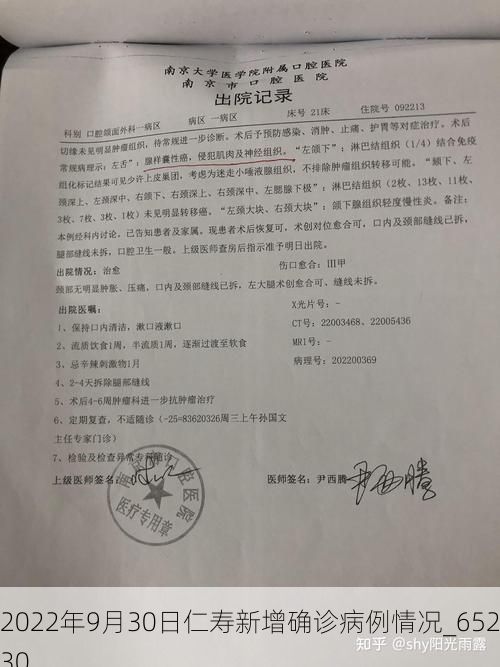 2022年9月30日仁寿新增确诊病例情况_65230