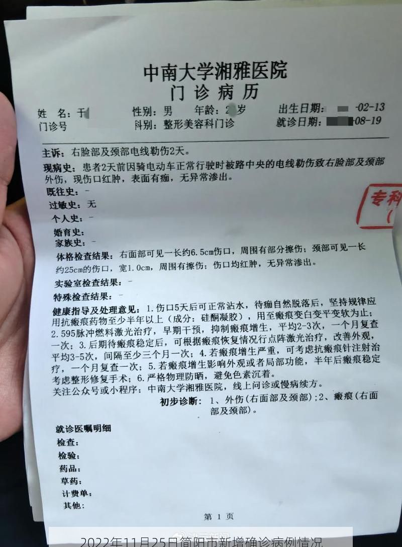 2022年11月25日简阳市新增确诊病例情况