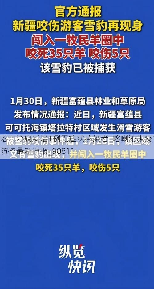喀喇沁旗新增1例无症状感染者 喀喇沁旗疫情防控最新通报_90811