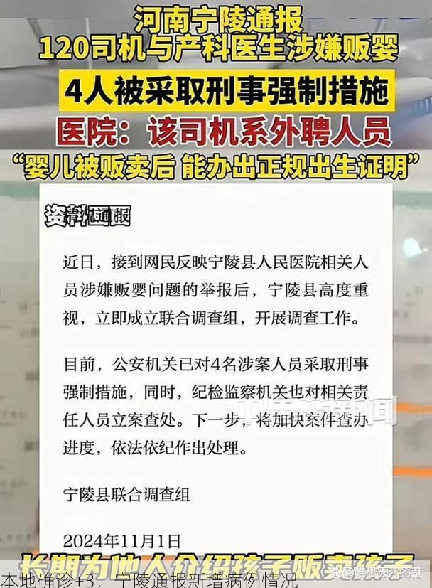 本地确诊+3，宁陵通报新增病例情况