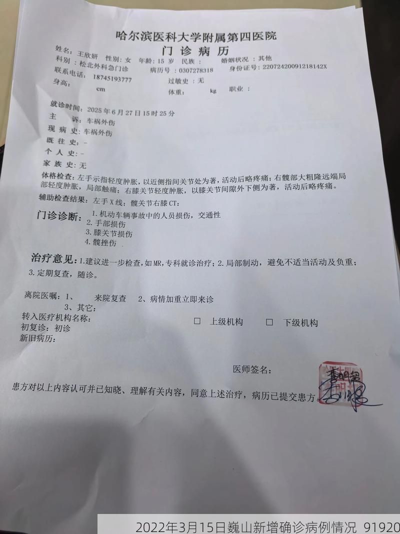 2022年3月15日巍山新增确诊病例情况_91920