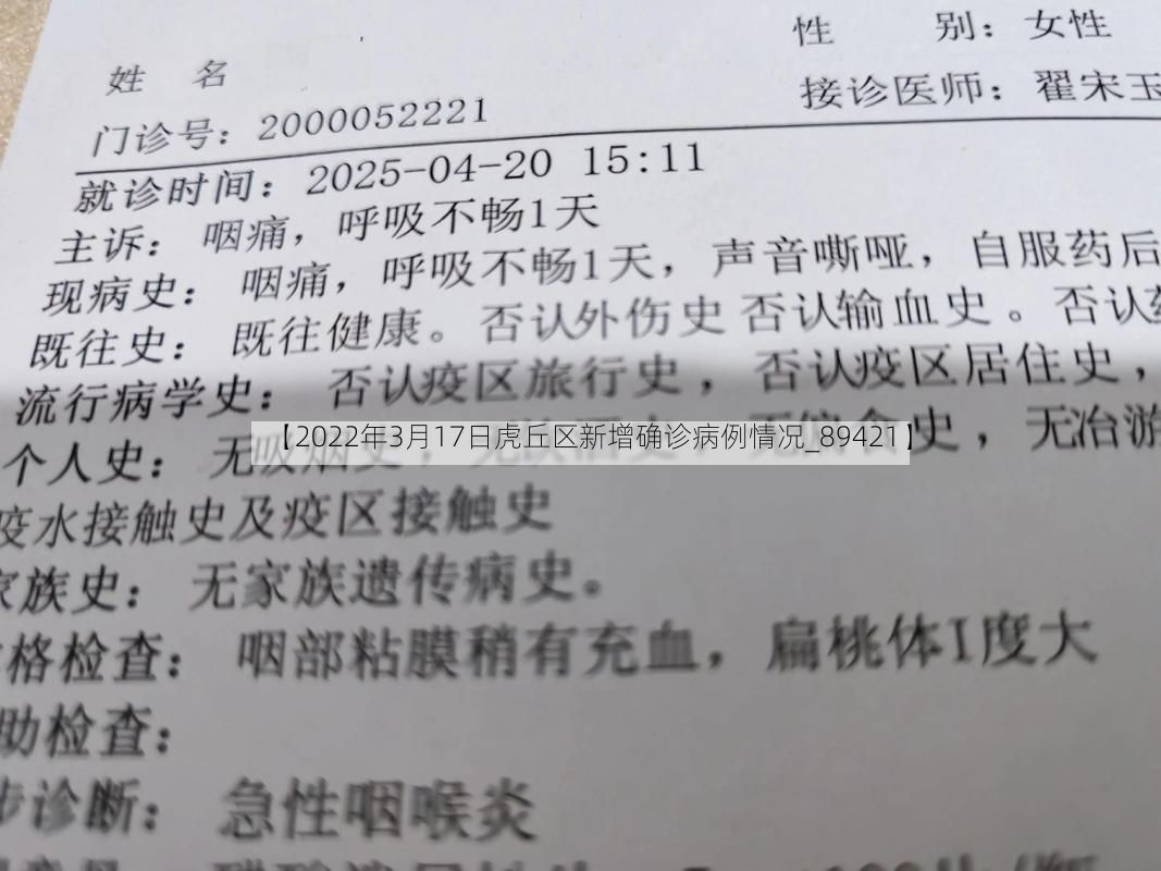【2022年3月17日虎丘区新增确诊病例情况_89421】