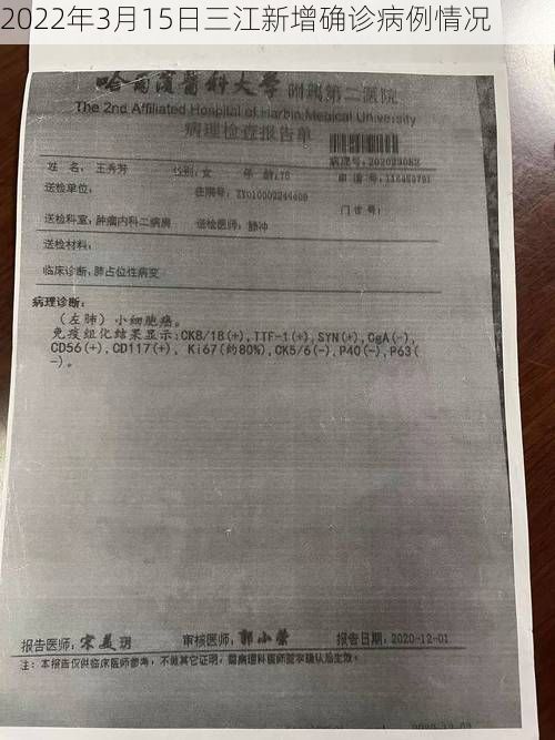 2022年3月15日三江新增确诊病例情况