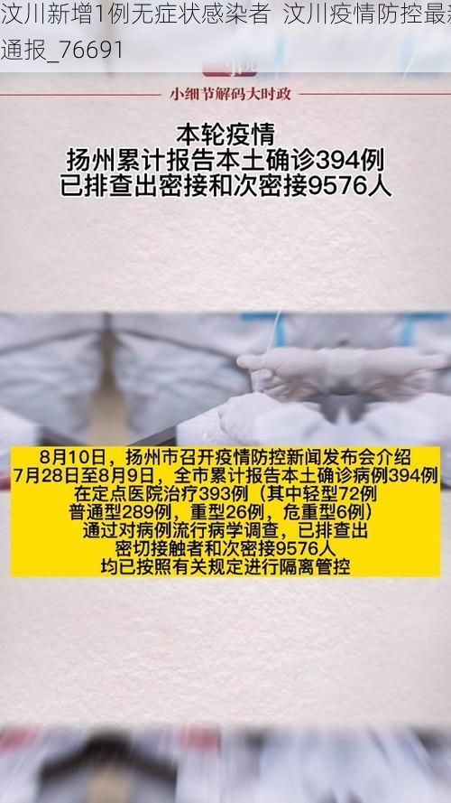 汶川新增1例无症状感染者  汶川疫情防控最新通报_76691
