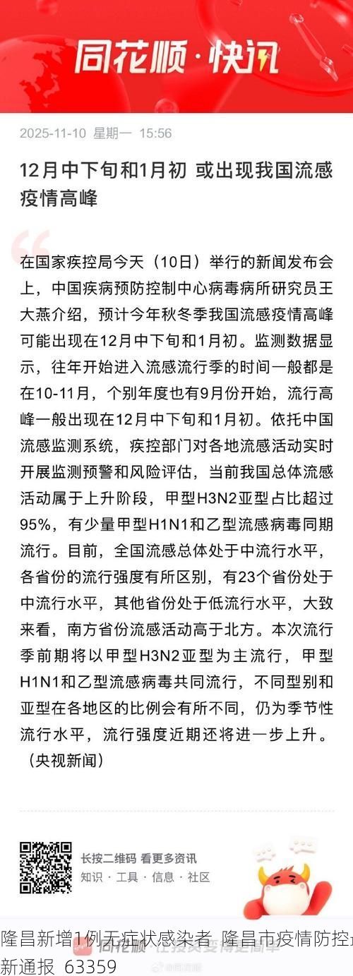 隆昌新增1例无症状感染者  隆昌市疫情防控最新通报_63359