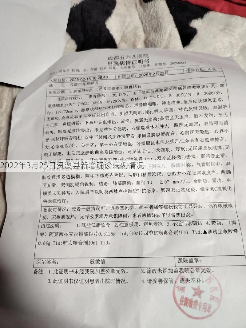 2022年3月25日资溪县新增确诊病例情况