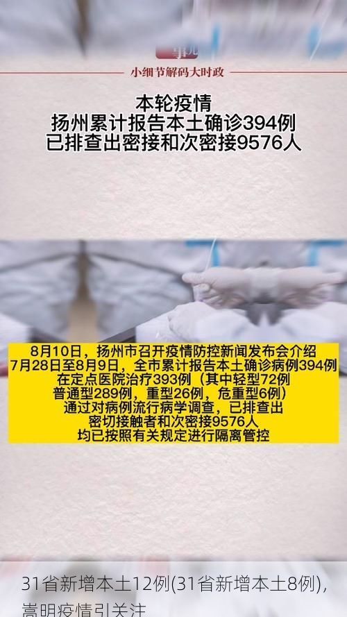 31省新增本土12例(31省新增本土8例)，嵩明疫情引关注
