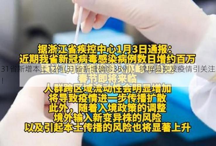 31省新增本土12例(31省新增确诊38例),锦屏县突发疫情引关注!