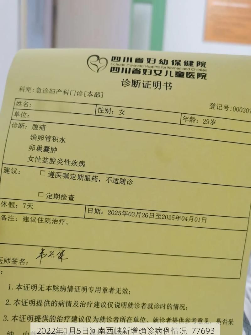 2022年1月5日河南西峡新增确诊病例情况_77693