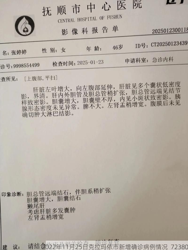 2022年11月25日克拉玛依市新增确诊病例情况_72380