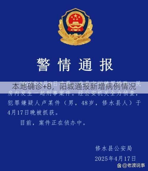 本地确诊+8，阳城通报新增病例情况