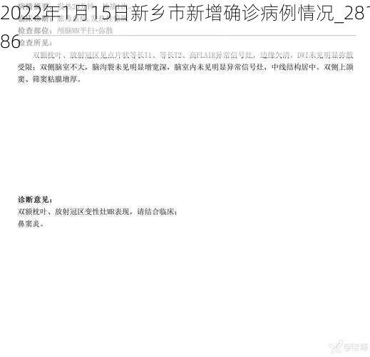 2022年1月15日新乡市新增确诊病例情况_28186