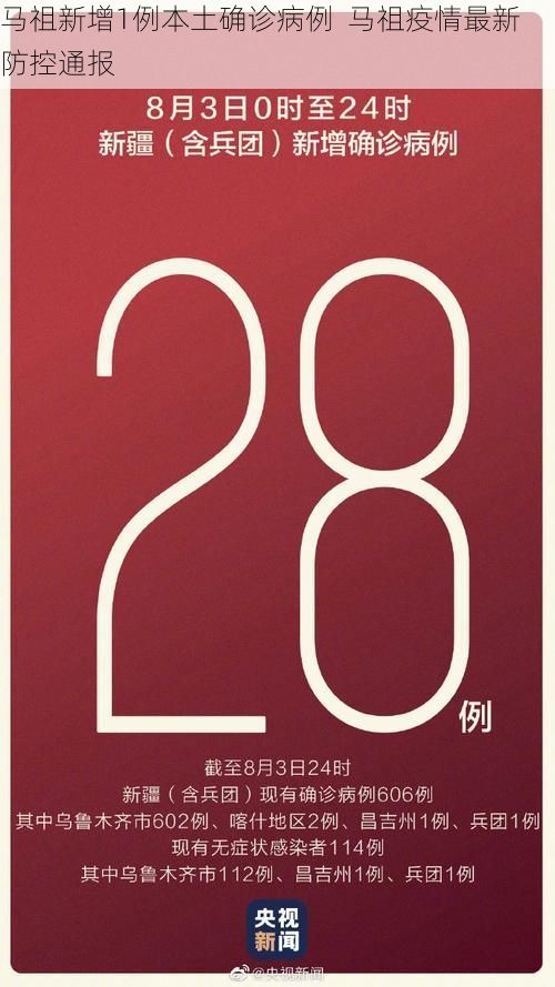 馬祖新增1例本土確診病例  馬祖疫情最新防控通報(bào)