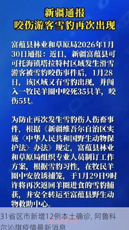 31省區(qū)市新增12例本土確診, 阿魯科爾沁旗疫情最新消息