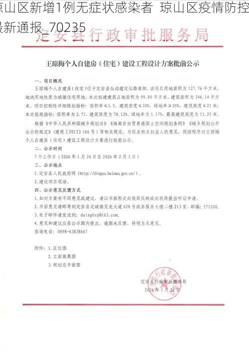 瓊山區(qū)新增1例無癥狀感染者  瓊山區(qū)疫情防控最新通報_70235