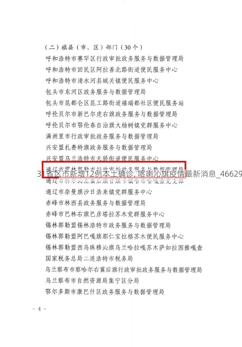 31省区市新增12例本土确诊, 喀喇沁旗疫情最新消息_46629