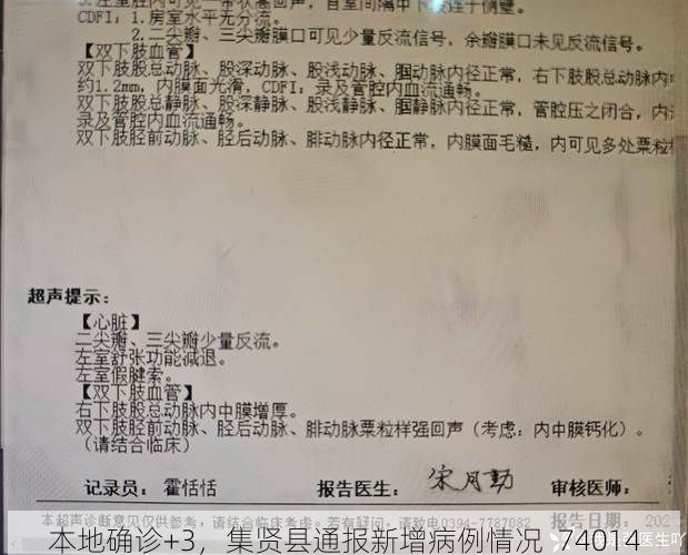 本地確診+3，集賢縣通報(bào)新增病例情況_74014