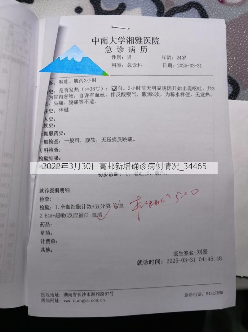 2022年3月30日高邮新增确诊病例情况_34465