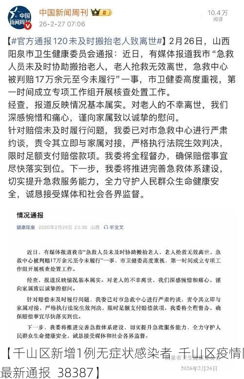 【千山區(qū)新增1例無癥狀感染者  千山區(qū)疫情防控最新通報(bào)_38387】