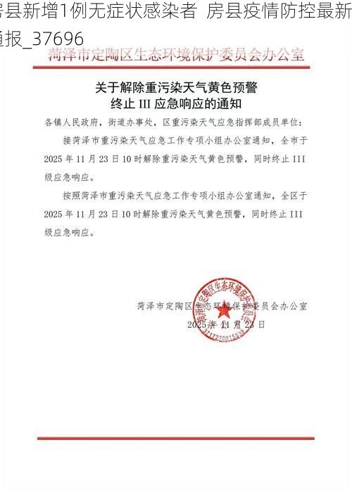 房县新增1例无症状感染者  房县疫情防控最新通报_37696