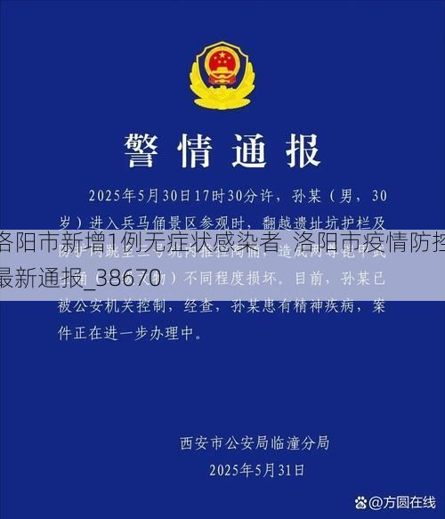 洛陽(yáng)市新增1例無(wú)癥狀感染者  洛陽(yáng)市疫情防控最新通報(bào)_38670