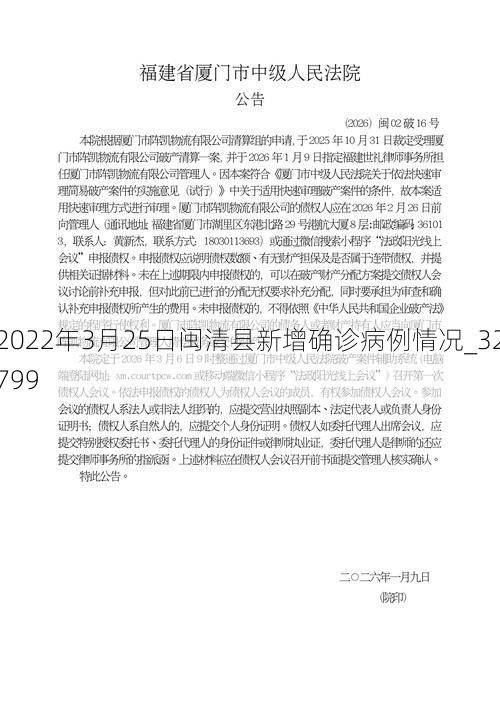 2022年3月25日闽清县新增确诊病例情况_32799