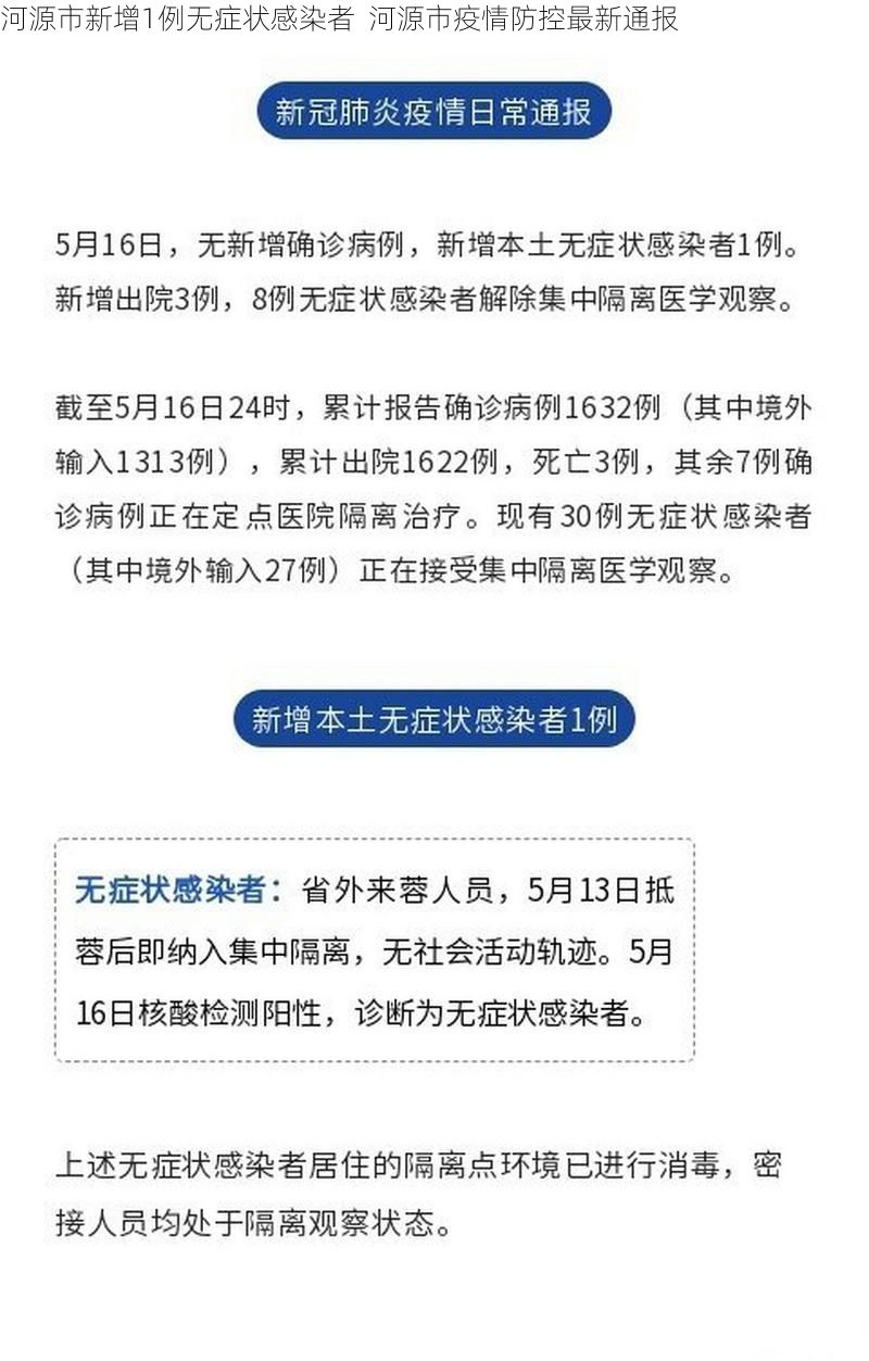 河源市新增1例无症状感染者  河源市疫情防控最新通报