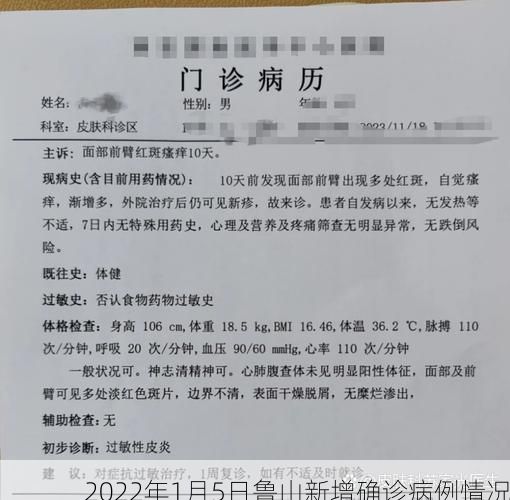 2022年1月5日鲁山新增确诊病例情况