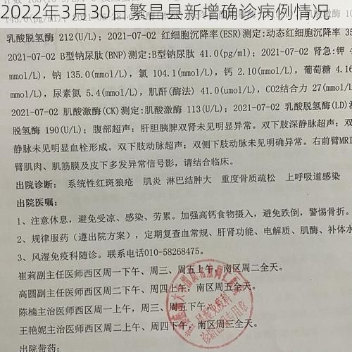 2022年3月30日繁昌县新增确诊病例情况