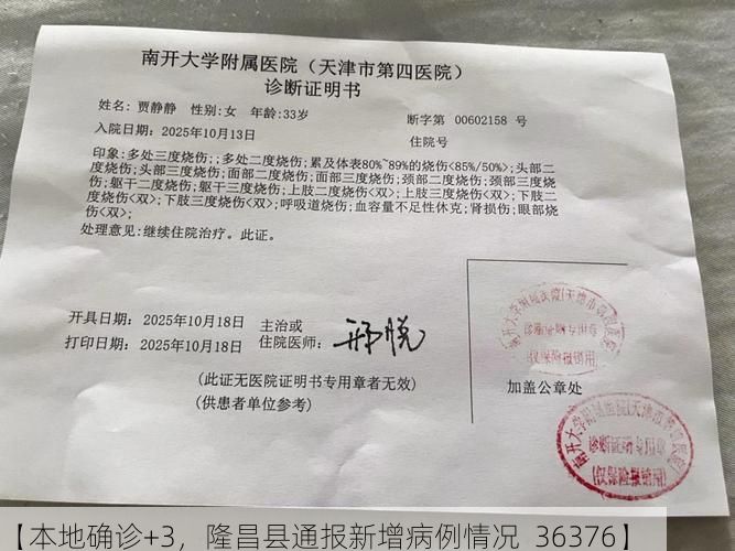 【本地确诊+3，隆昌县通报新增病例情况_36376】