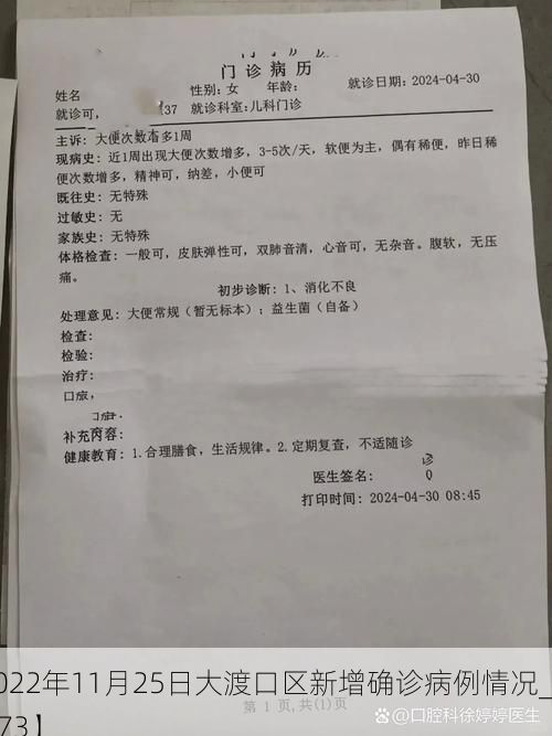 【2022年11月25日大渡口区新增确诊病例情况_57073】