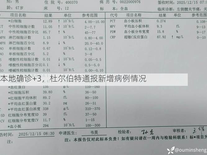本地确诊+3，杜尔伯特通报新增病例情况