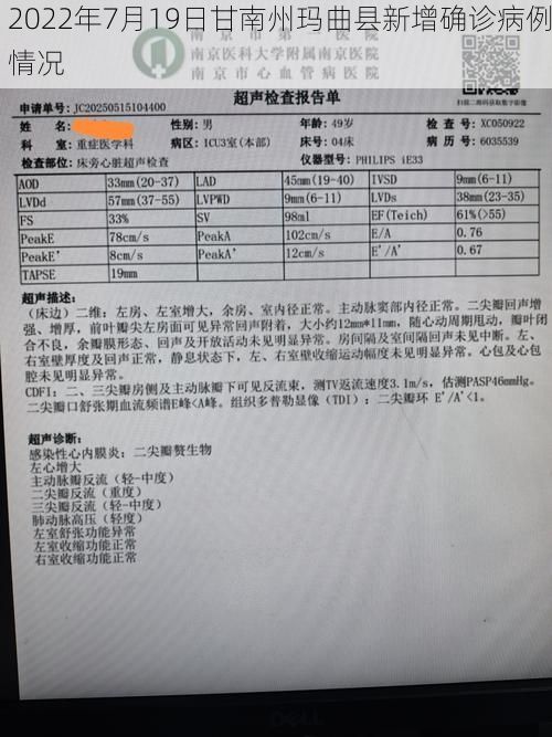 2022年7月19日甘南州瑪曲縣新增確診病例情況
