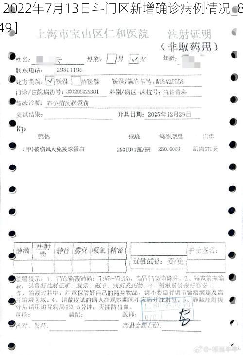 【2022年7月13日斗門區(qū)新增確診病例情況_8549】