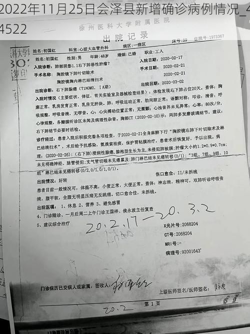 2022年11月25日会泽县新增确诊病例情况_44522