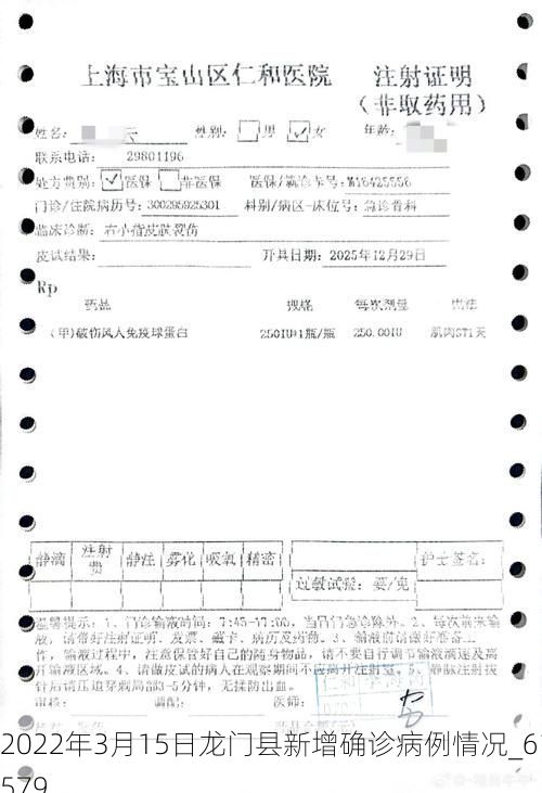 2022年3月15日龍門縣新增確診病例情況_61579