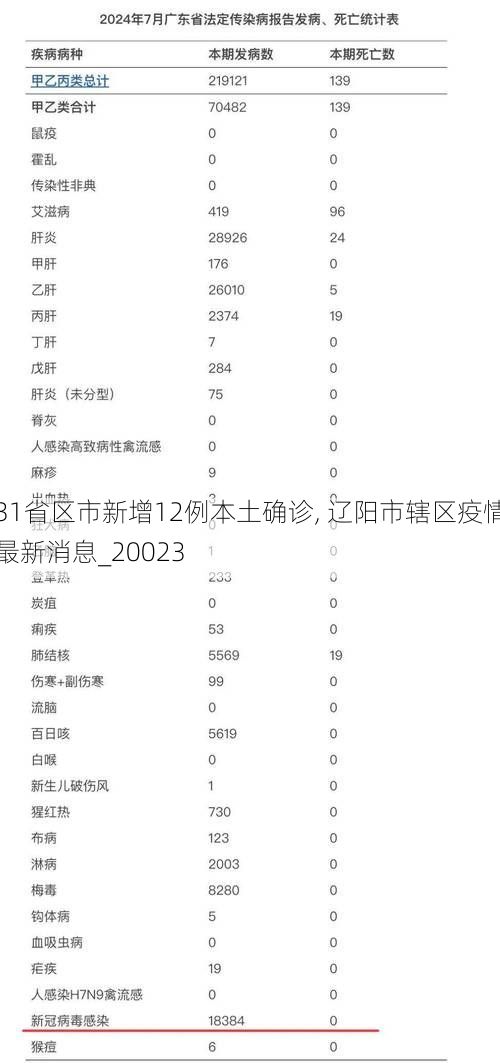 31省区市新增12例本土确诊, 辽阳市辖区疫情最新消息_20023