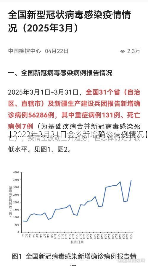 【2022年3月31日金乡新增确诊病例情况】