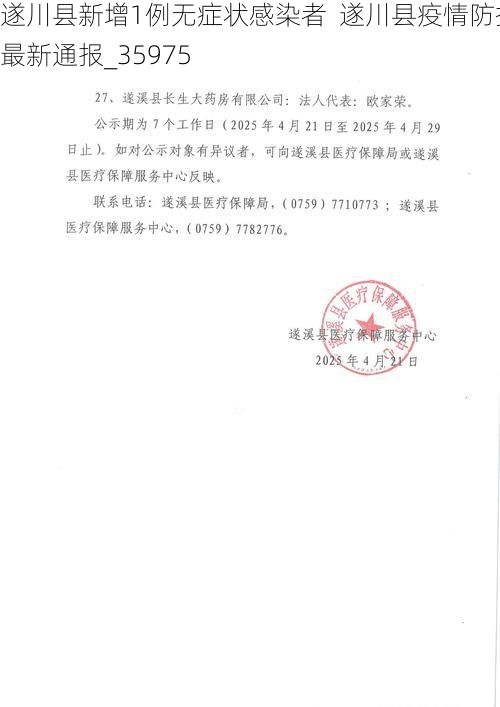 遂川县新增1例无症状感染者  遂川县疫情防控最新通报_35975
