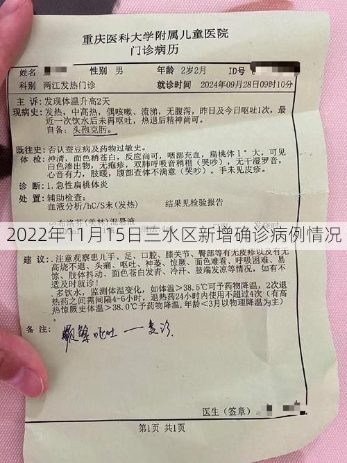 2022年11月15日三水区新增确诊病例情况