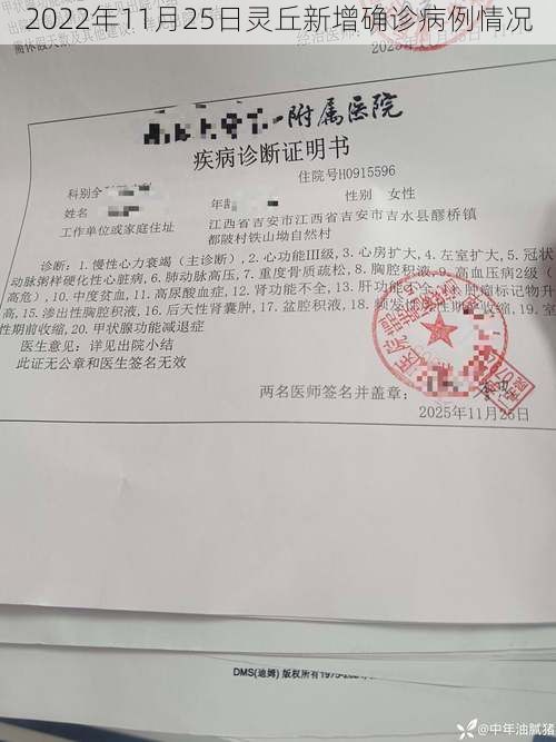 2022年11月25日灵丘新增确诊病例情况