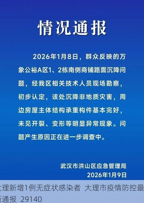 大理新增1例无症状感染者  大理市疫情防控最新通报_29140