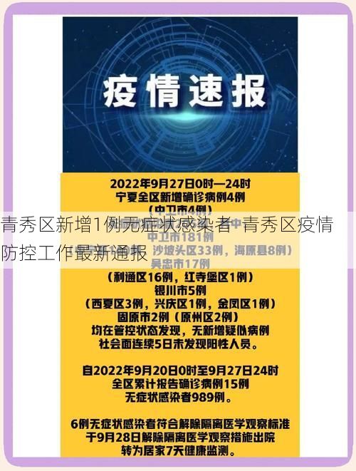 青秀區(qū)新增1例無癥狀感染者  青秀區(qū)疫情防控工作最新通報(bào)