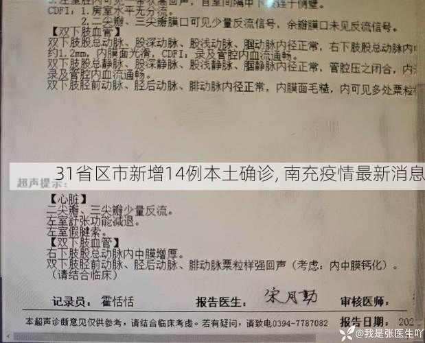 31省区市新增14例本土确诊, 南充疫情最新消息